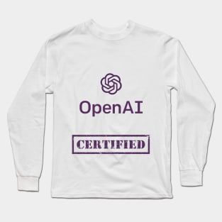 Open AI Certified PURPLE Long Sleeve T-Shirt